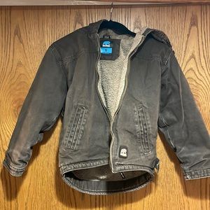 Berne youth small heavyweight canvas hooded winter coat. Youth small.